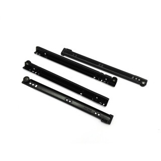 Coppia Guide Scorrevoli per Cassetto 30cm - Nero