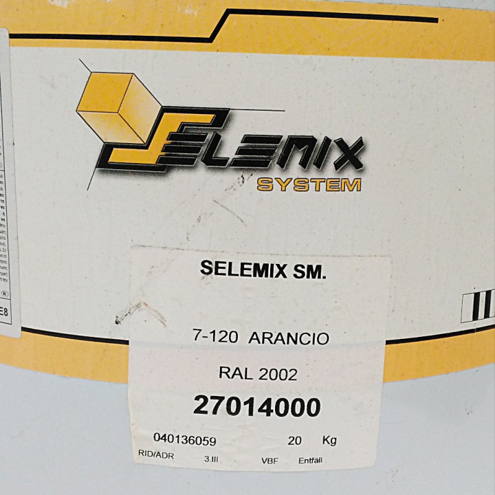 SELEMIX 27014000 - Smalto Acrilico 7-120 Arancio RAL 2002 - 20Kg