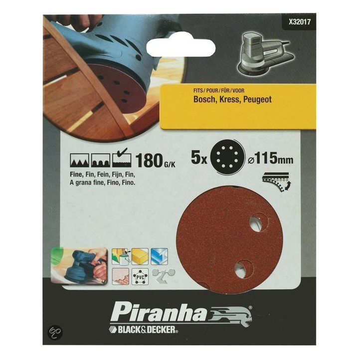 Abrasive Discs 115mm 180G/K
