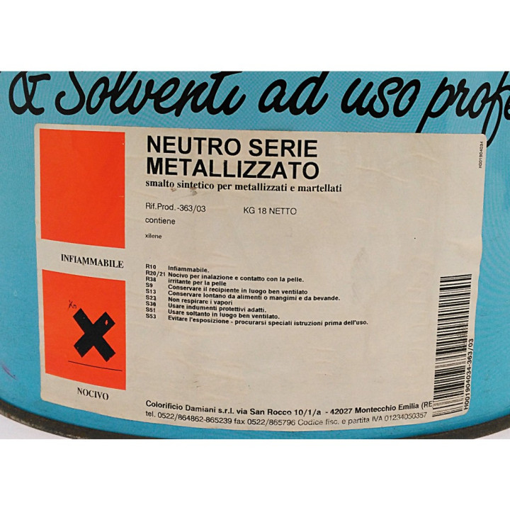 C.DAMIANI 363/03 - Smalto Sintetico Neutro Metakizzato - 18Kg