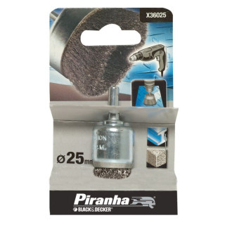 Piranha X36025 Spazzola a Tazza 25mm
