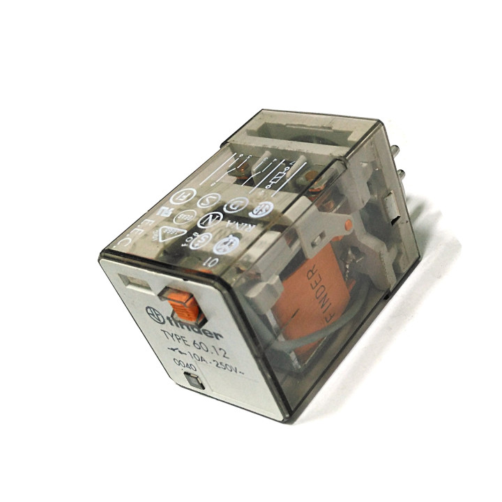 FINDER 60.12 - Rele di Potenza 10A 250Vac