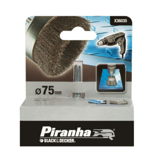Piranha X36035 Spazzola a Tazza 75mm
