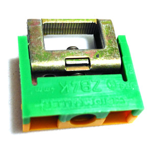 WEIDMULLER ZB4K 0475380000 - Staffa di Serraggio per Barra Colletrice 4mmq Verde/Giallo