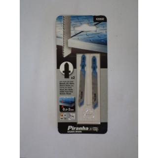 Piranha X22032 Lame per Seghetto Alternativo per Metallo da 0.8 a 2mm