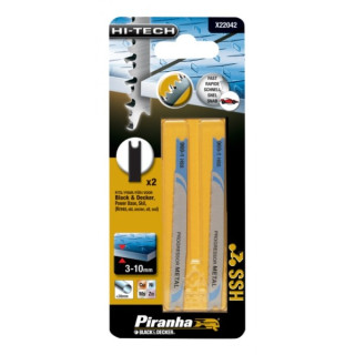 Piranha X22042 Lame per Seghetto HI-TECH per Metallo da 3 a 10mm