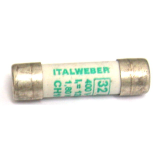 ITALWEBER - Fusibile Cilindrico 32A. - 120KA 400V. - Bianco