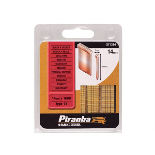 Piramha X71314 Chiodo Metallico in Acciaio Zincato 14mm 1600 Pz