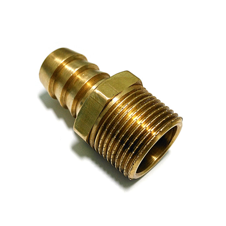 Raccordo in Ottone 1"M con Portagomma in Resca da 20mm - OEM