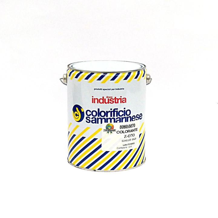 Colorificio Sammarinese 8060.0070 - Colorante Z-070 Giallo Eko - 4Lt