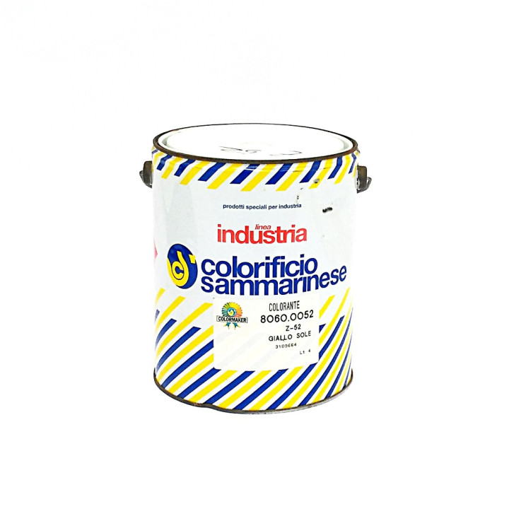 Colorificio Sammarinese 8060.0052 - Colorante Z-52 Giallo Sole - 4Lt