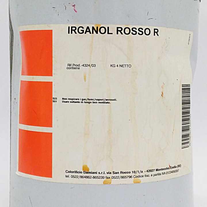 Colorificio Damiani 4324/03 - Pasta Colorata IRGANOL Rosso Rubino - 4Kg