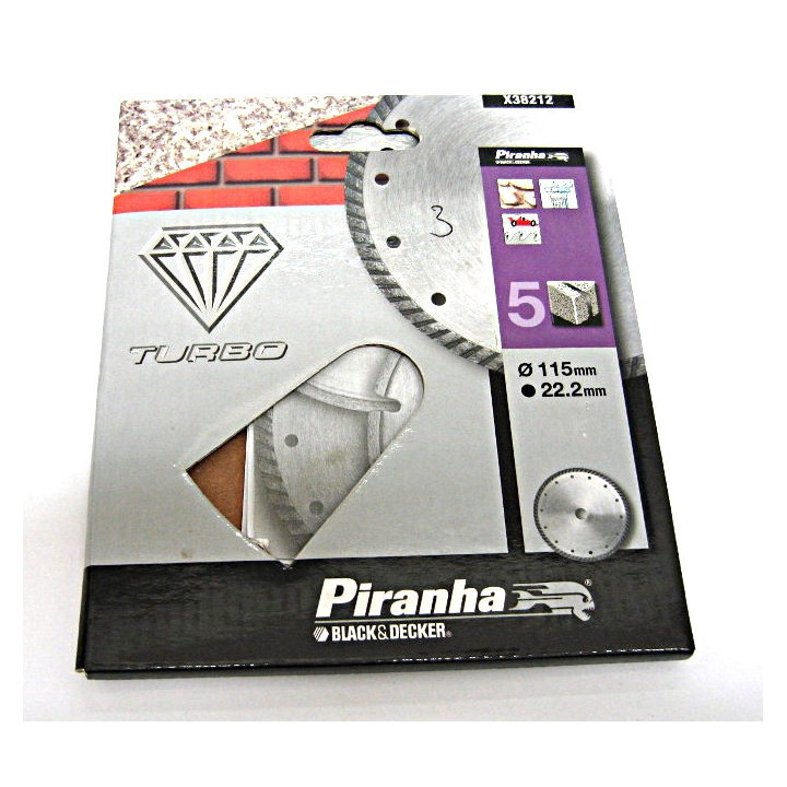 Piranha X38212 Disco Diamantato Lunga Durata per Pietra e Ceramica115x22.2mm