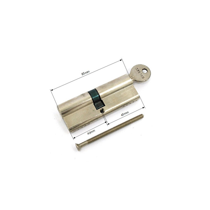 LITTO G35165 - Cilindro in Acciaio Inox per Porta - con Chiave