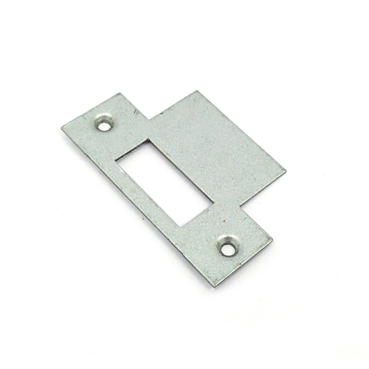 OEM - Placca Rettangolare a 1 Foro in Acciaio Inox - Grigia