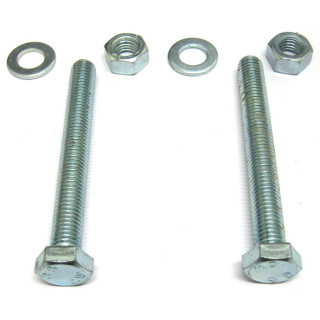 OEM - 2 x Bulloni a Testa Esagonale Completi di Dado e Rondella - Lunghezza Cm11