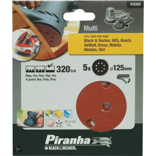 Set Floor Discs Random Orbital Sander 125mm 320G/K