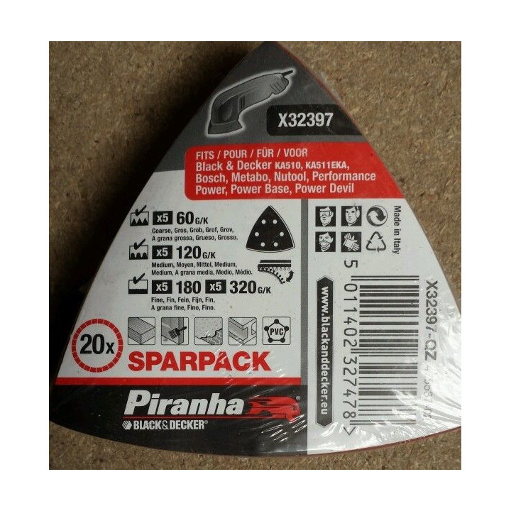 Set Sheets Abrasives Grain Mixed for Sander