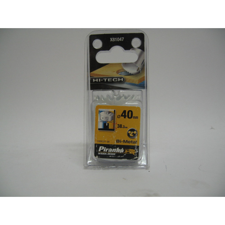 Piranha X81047 Foro Bimetallico HI-TECH 40mm