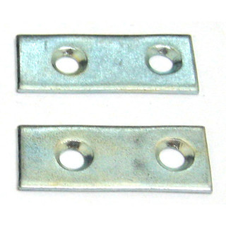 OEM - 2 x Staffe in Acciaio Inox a 2 Fori - Misure 4x1,5