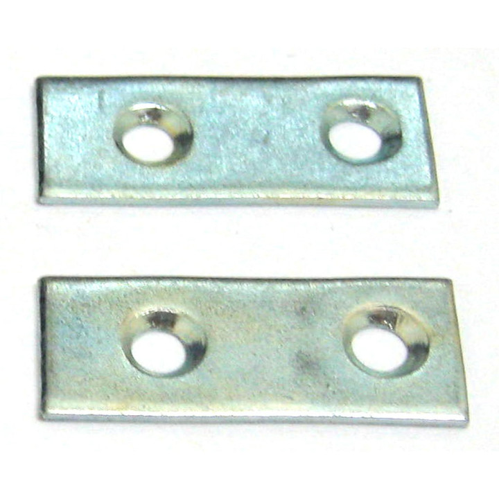 OEM - 2 x Staffe in Acciaio Inox a 2 Fori - Misure 4x1,5