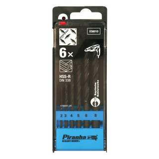 Set Composed of 6 Drill Bits for Metal