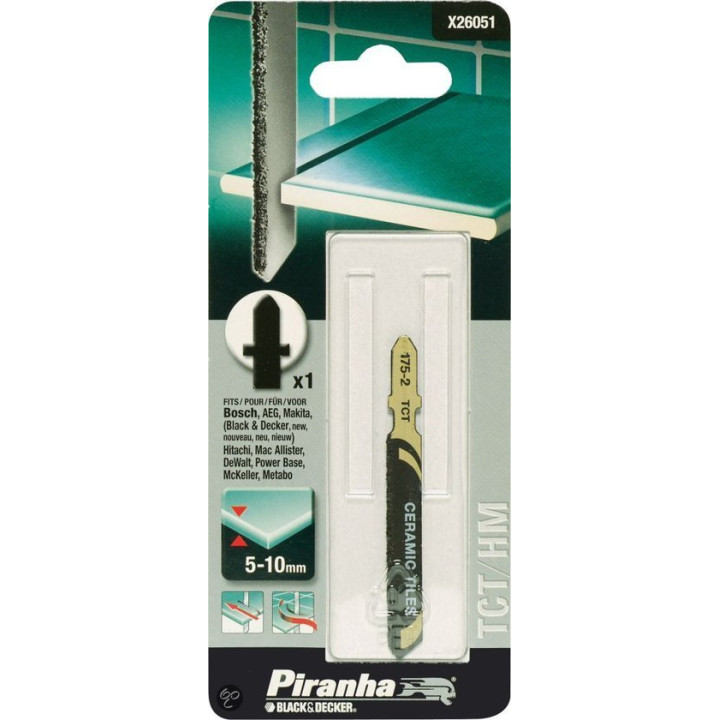 PIRANHA X26051- Lame per Seghetto per Ceramica 5-10mm