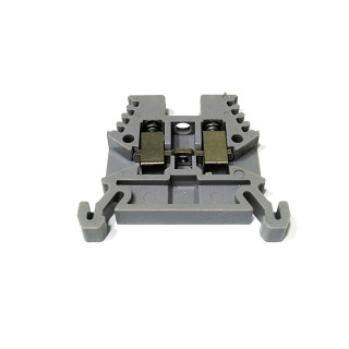 WOERTZ 3450 - 10 x Morsetto per Guida DIN 800V 20A Grigio