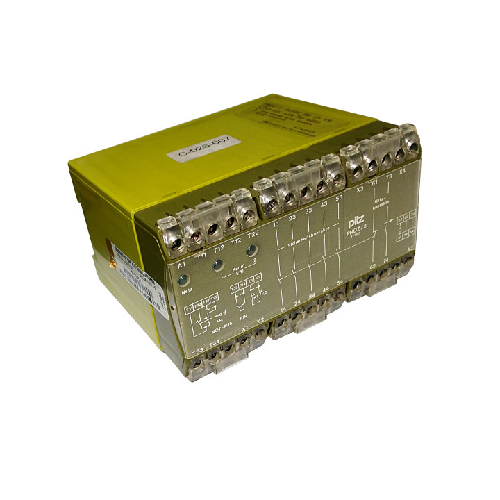 PILZ 474895 PNOZ 3 - Rele di Sicurezza 24VDC 5NO 1NO 1N/C 50-60Hz